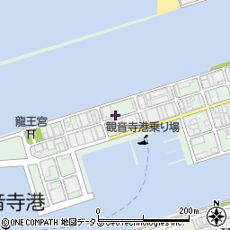 香川県観音寺市港町周辺の地図