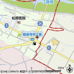 香川県観音寺市本大町1868-3周辺の地図