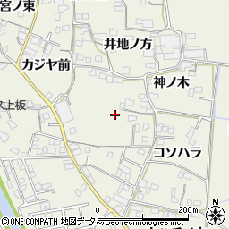 徳島県板野郡上板町神宅神ノ木周辺の地図