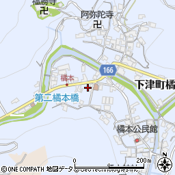 和歌山県海南市下津町橘本93周辺の地図