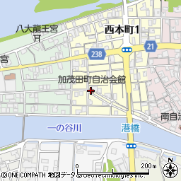 加茂田町自治会館周辺の地図
