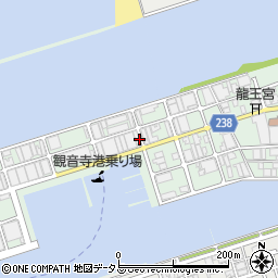 観音寺港線周辺の地図
