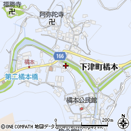 和歌山県海南市下津町橘本104周辺の地図