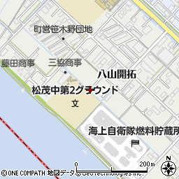 徳島県板野郡松茂町笹木野周辺の地図
