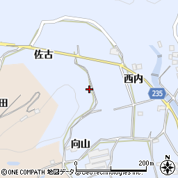 徳島県阿波市土成町高尾（向山）周辺の地図
