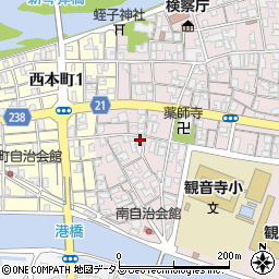 香川県観音寺市観音寺町甲-2534周辺の地図