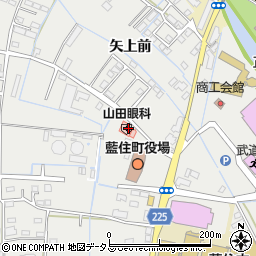 山田眼科　藍住周辺の地図