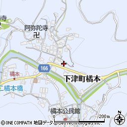 和歌山県海南市下津町橘本71周辺の地図