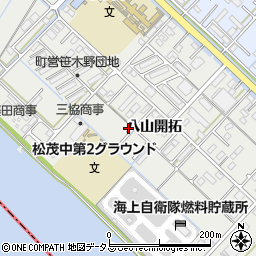 徳島県板野郡松茂町笹木野八山開拓112-1周辺の地図