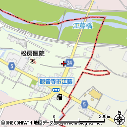 香川県観音寺市本大町799周辺の地図
