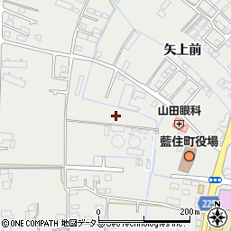 徳島県藍住町（板野郡）奥野（矢上前）周辺の地図