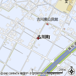 香川県観音寺市古川町周辺の地図