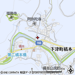 和歌山県海南市下津町橘本76周辺の地図