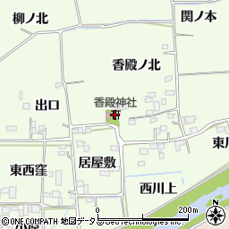香殿神社周辺の地図