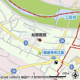 香川県観音寺市本大町819-2周辺の地図