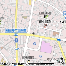 香川県観音寺市観音寺町甲-1172周辺の地図
