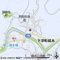 和歌山県海南市下津町橘本75-15周辺の地図