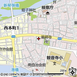 香川県観音寺市観音寺町甲-2736周辺の地図