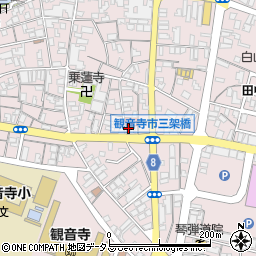 香川県観音寺市観音寺町甲-2988周辺の地図