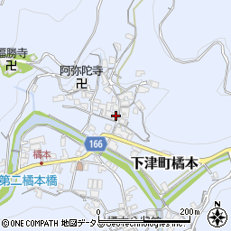 和歌山県海南市下津町橘本1265周辺の地図