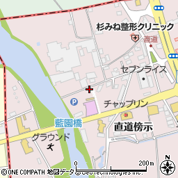 徳島県板野郡藍住町東中富直道傍示周辺の地図