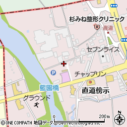 徳島県藍住町（板野郡）東中富（直道傍示）周辺の地図