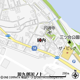 徳島県板野郡北島町高房居内周辺の地図