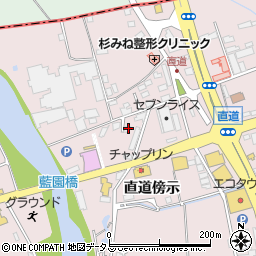 徳島県板野郡藍住町東中富直道傍示42周辺の地図