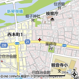 香川県観音寺市観音寺町甲-2770周辺の地図