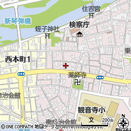 香川県観音寺市観音寺町甲-2773周辺の地図