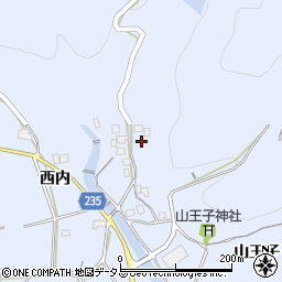 徳島県阿波市土成町高尾山王子周辺の地図