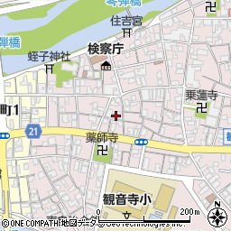 香川県観音寺市観音寺町甲-2710周辺の地図
