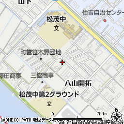 徳島県板野郡松茂町笹木野八山開拓129-4周辺の地図