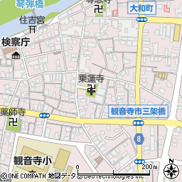 乗蓮寺別院周辺の地図