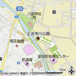 正法寺川公園周辺の地図