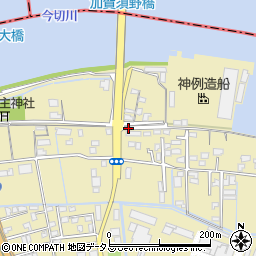 徳島県徳島市川内町加賀須野周辺の地図