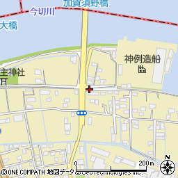 徳島県徳島市川内町（加賀須野）周辺の地図