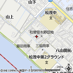 徳島県板野郡松茂町笹木野八山開拓143周辺の地図