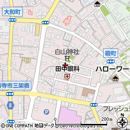 香川県観音寺市観音寺町甲-1087周辺の地図