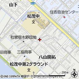 徳島県板野郡松茂町笹木野八山開拓126周辺の地図