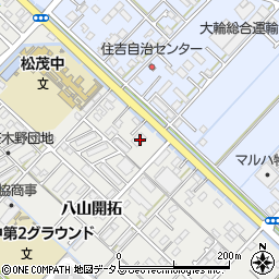 徳島県板野郡松茂町笹木野八山開拓36-16周辺の地図