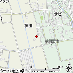 徳島県板野郡上板町神宅神田周辺の地図