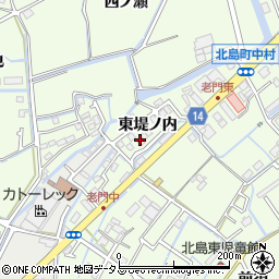 徳島県板野郡北島町中村周辺の地図