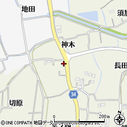 徳島県板野町（板野郡）矢武（神木）周辺の地図