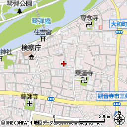 香川県観音寺市観音寺町甲-2822周辺の地図