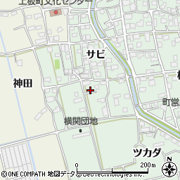徳島県板野郡上板町西分サビ95-2周辺の地図