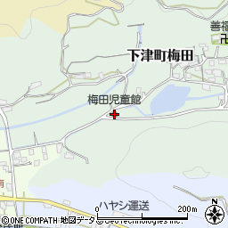 梅田児童館周辺の地図