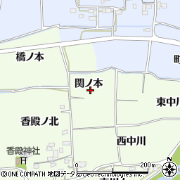徳島県板野郡板野町唐園関ノ本周辺の地図
