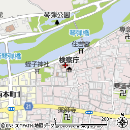 観音寺簡易裁判所周辺の地図