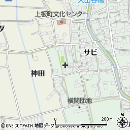 徳島県板野郡上板町西分サビ6周辺の地図